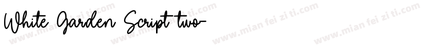 White Garden Script two字体转换